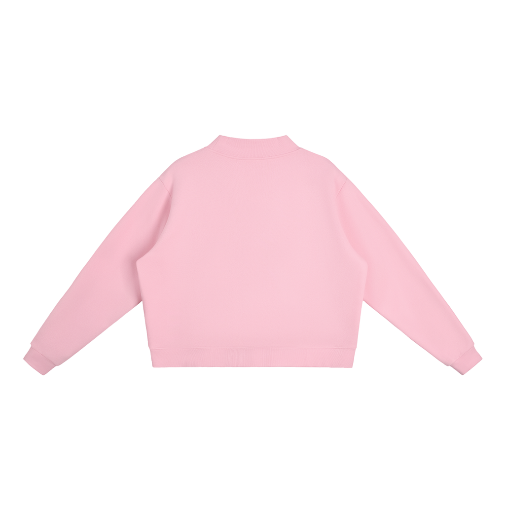 College AL Essential Fleece Mock-Neck Crew Sweatshirt