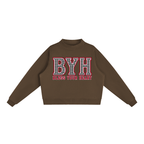 College AL Essential Fleece Mock-Neck Crew Sweatshirt