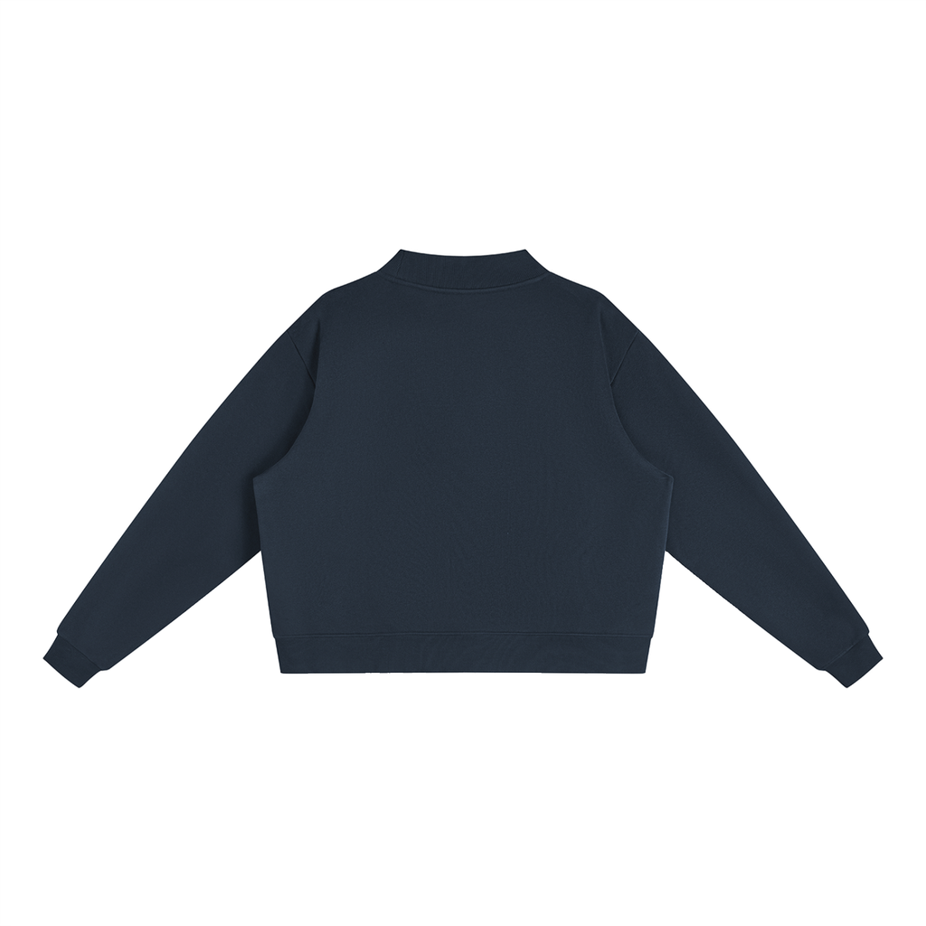 College TN Essential Fleece Mock-Neck Crew Sweatshirt