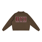 College SC Essential Fleece Mock-Neck Crew Sweatshirt