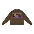 College Aub Essential Fleece Mock-Neck Crew Sweatshirt