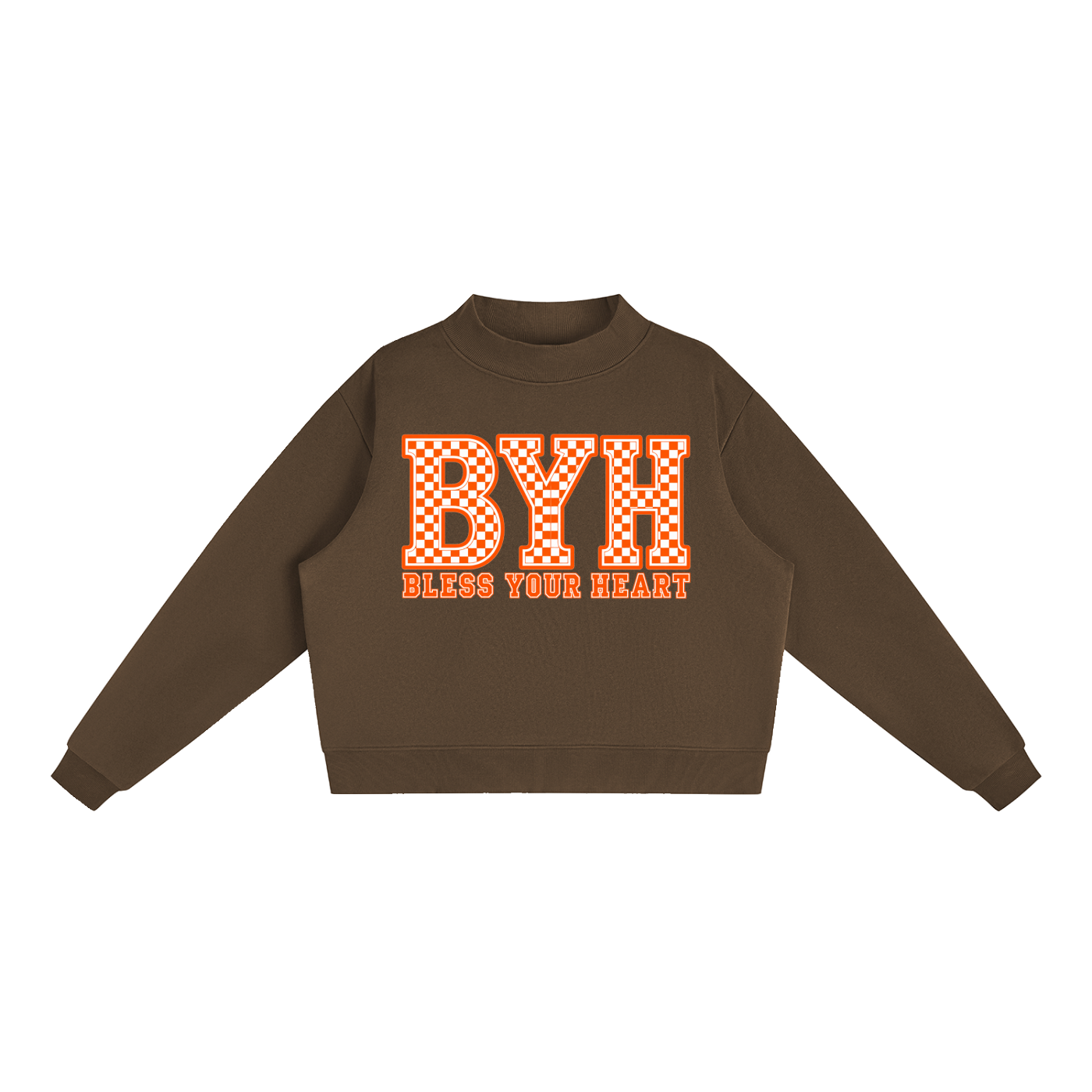 College TN Essential Fleece Mock-Neck Crew Sweatshirt