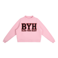 College GA Essential Fleece Mock-Neck Crew Sweatshirt